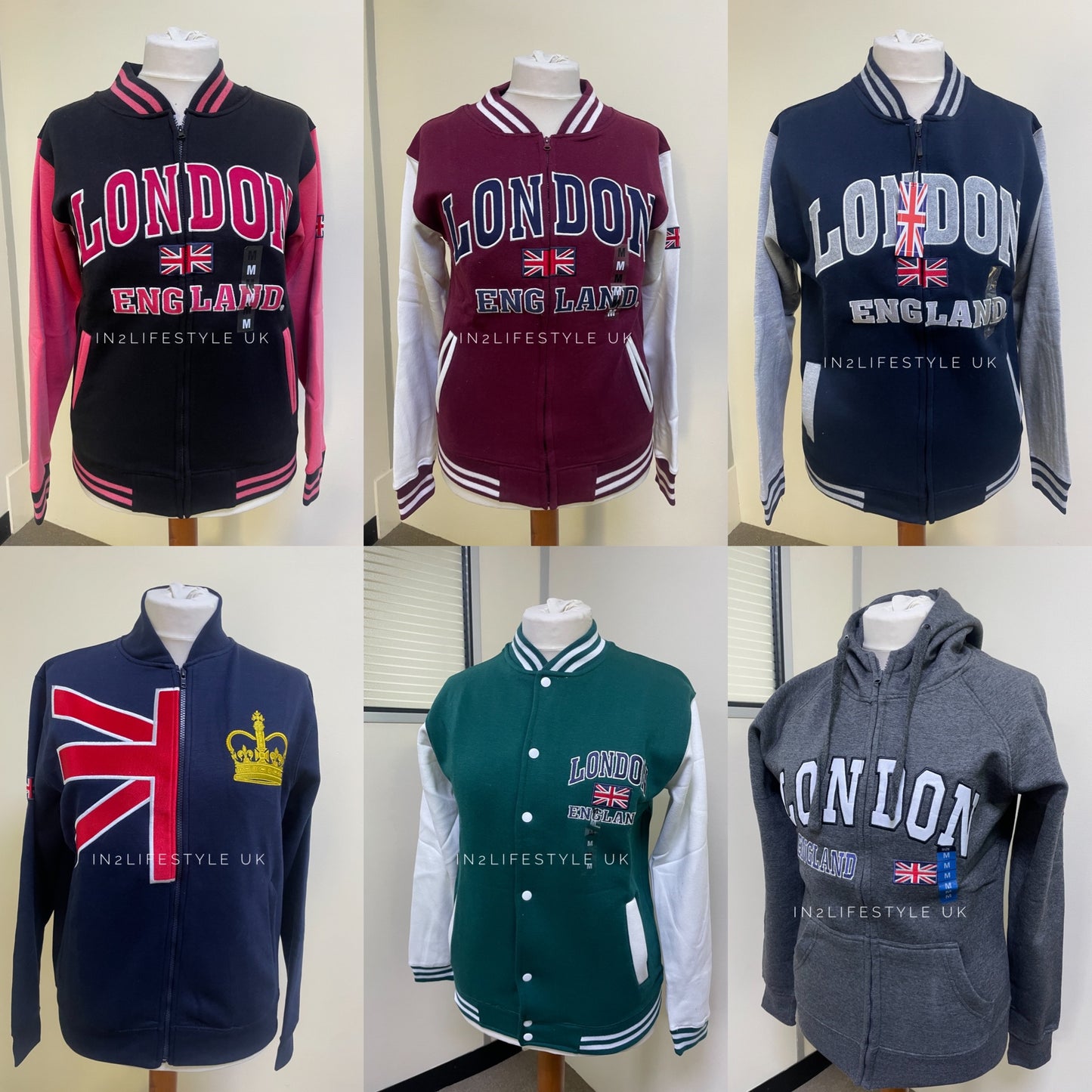 London Embroidered Varsity Jacket