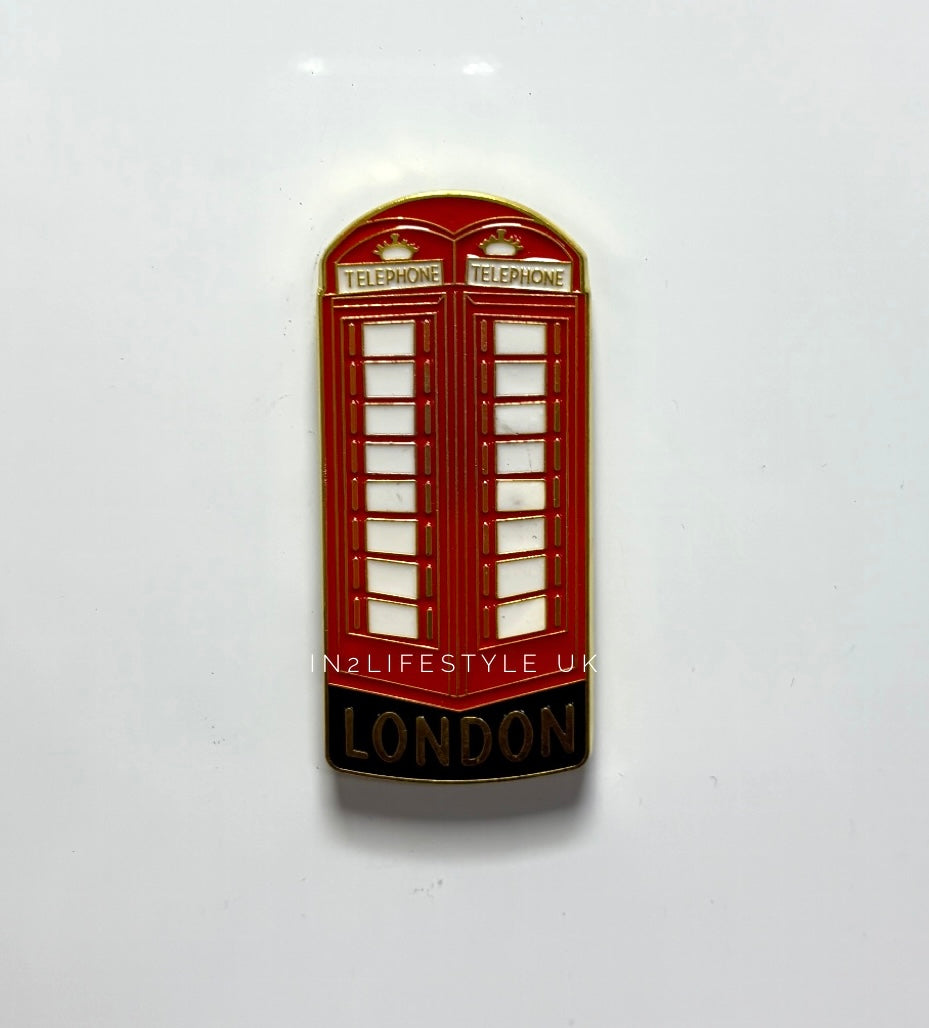 London Gold Metal Fridge Magnet MM125