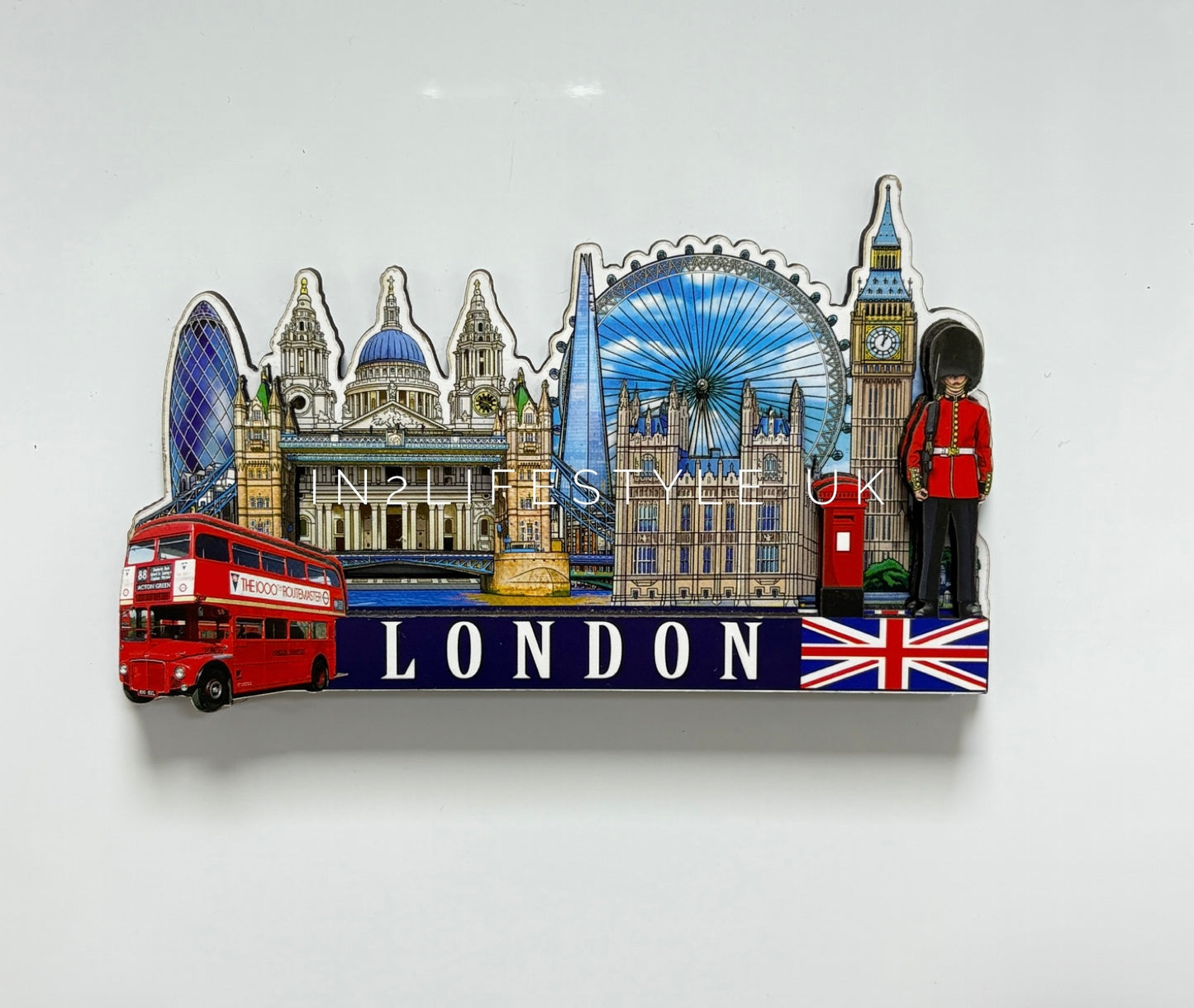 3D London Wooden Magnet 10