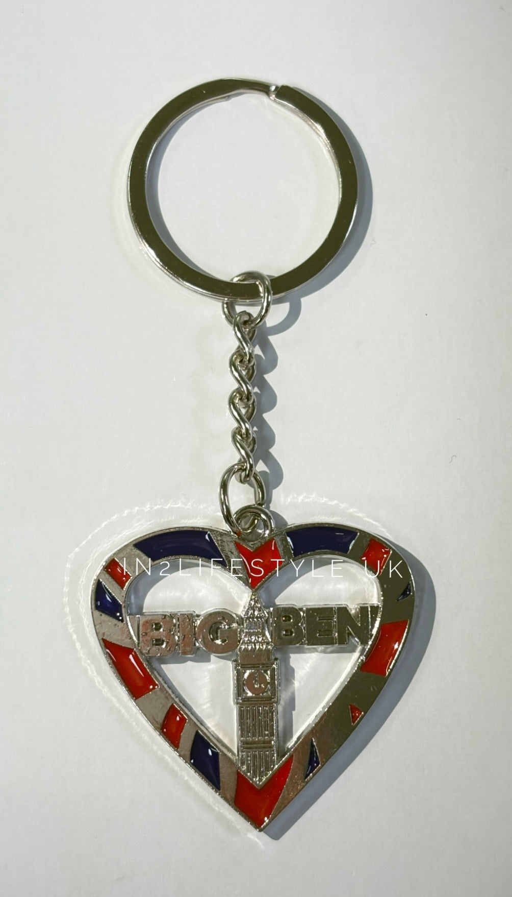 London Silver Charm Keyring KR144B