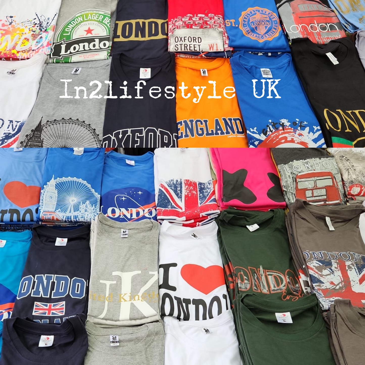 20 pieces for £90 Assorted Premium London T-shirt Bundle