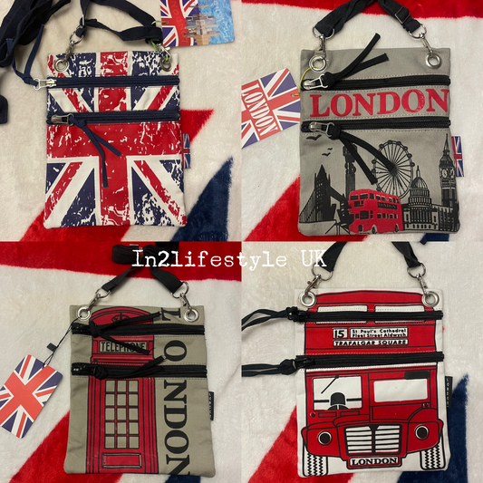 London Messenger Passport Bag