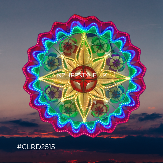 CLRD2515 Starlight Capiz Christmas Parol (UKCA / CE Certified)