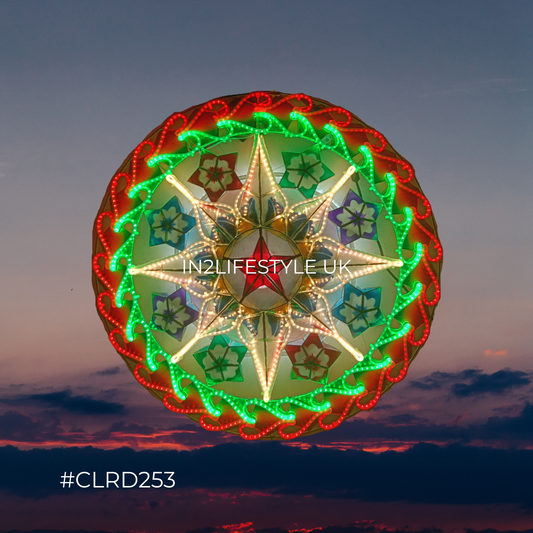 CLRD253 Starlight Capiz Christmas Parol (UKCA / CE Certified)