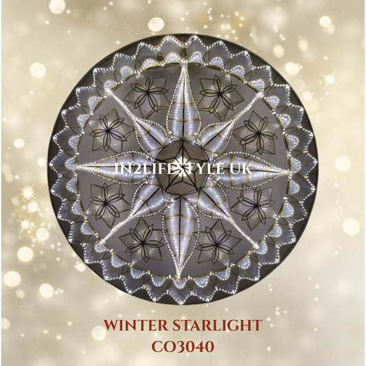 CO3040 Winter Starlight Capiz Christmas Parol (UKCA / CE Certified)