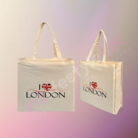 DTB1 Deluxe London Canvas Tote Bags