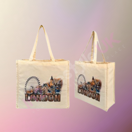 DTB4 Deluxe London Canvas Tote Bags