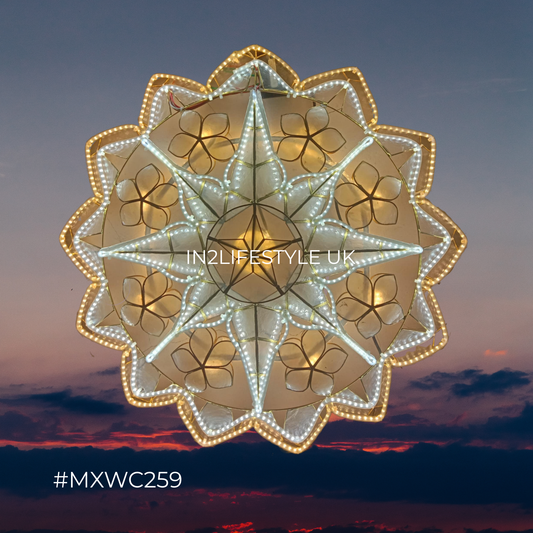 MXWC259 Starlight Capiz Christmas Parol (UKCA / CE Certified)
