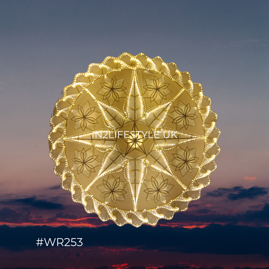 WR253 Starlight Capiz Christmas Parol (UKCA / CE Certified)
