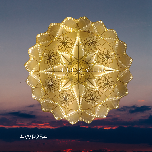 WR254 Starlight Capiz Christmas Parol (UKCA / CE Certified)