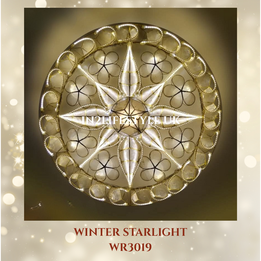 WR3019 Winter Starlight Capiz Christmas Parol (UKCA / CE Certified)