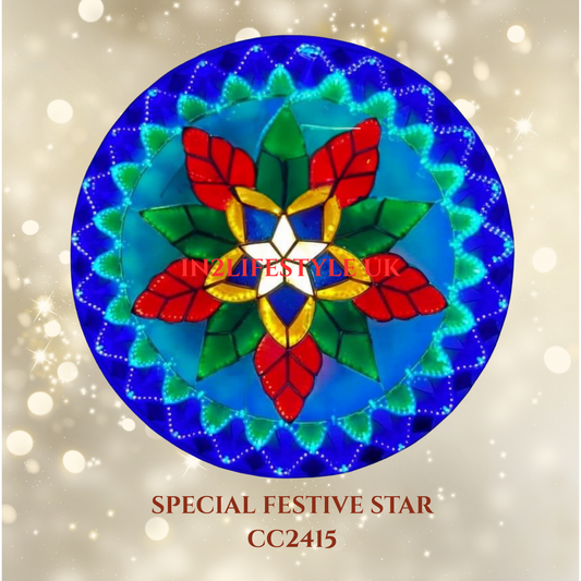 CC2415 Special Festive Star Capiz Christmas Parol (UKCA / CE Certified)