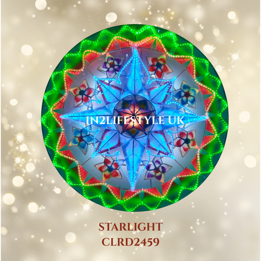 CLRD2459 Starlight Capiz Christmas Parol (UKCA / CE Certified)