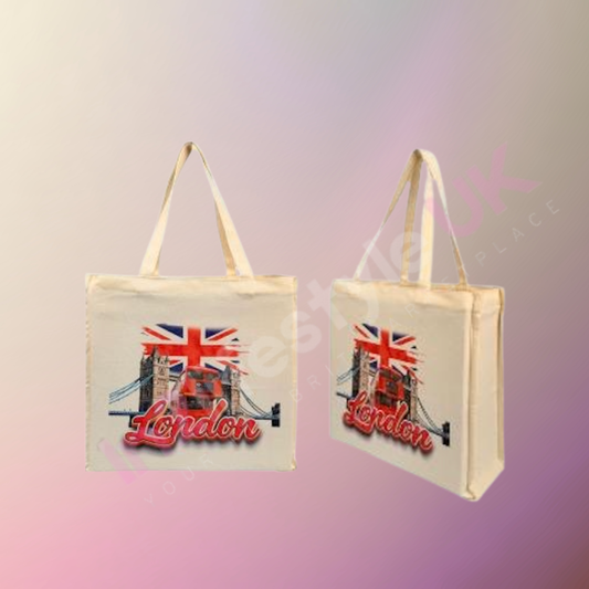 DTB2 Deluxe London Canvas Tote Bags