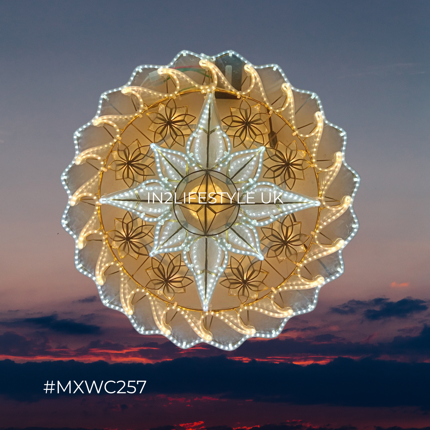 MXWC257 Starlight Capiz Christmas Parol (UKCA / CE Certified)