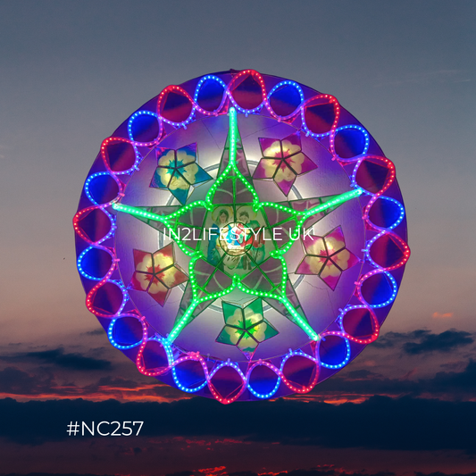 NC257 Nativity Starlight Capiz Christmas Parol (UKCA / CE Certified)