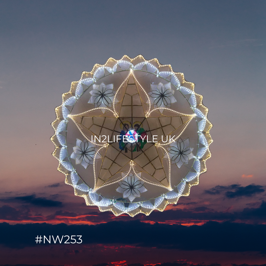 NW253 Nativity Starlight Capiz Christmas Parol (UKCA / CE Certified)