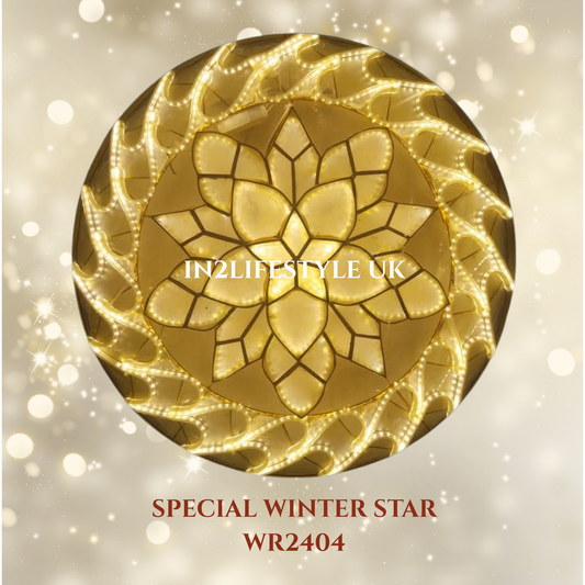 WR2404 Special Winter Star Capiz Christmas Parol (UKCA / CE Certified)