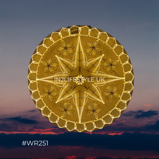 WR251 Winter Starlight Capiz Christmas Parol (UKCA / CE Certified)