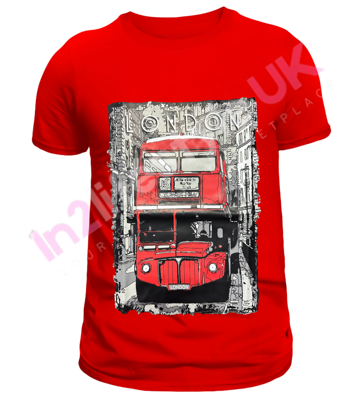 LSP11 London Red Bus Premium Tshirt