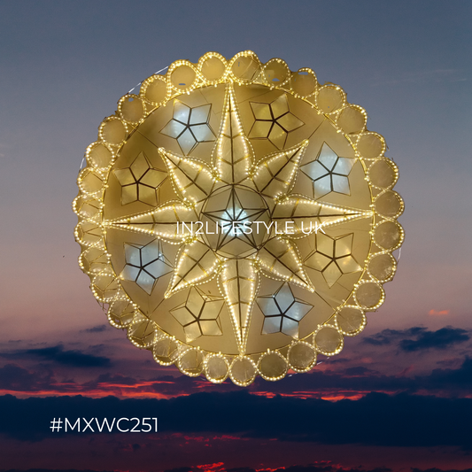 MXWC251 Starlight Capiz Christmas Parol (UKCA / CE Certified)