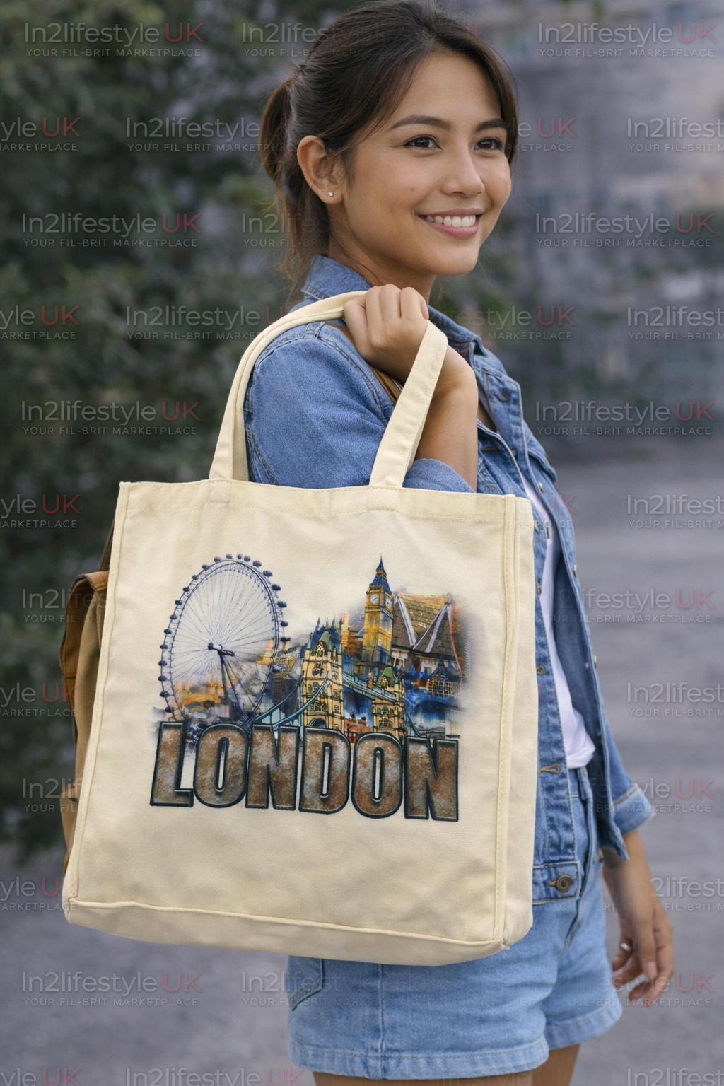 DTB4 Deluxe London Canvas Tote Bags