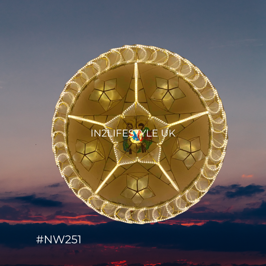 NW251 Nativity Starlight Capiz Christmas Parol (UKCA / CE Certified)