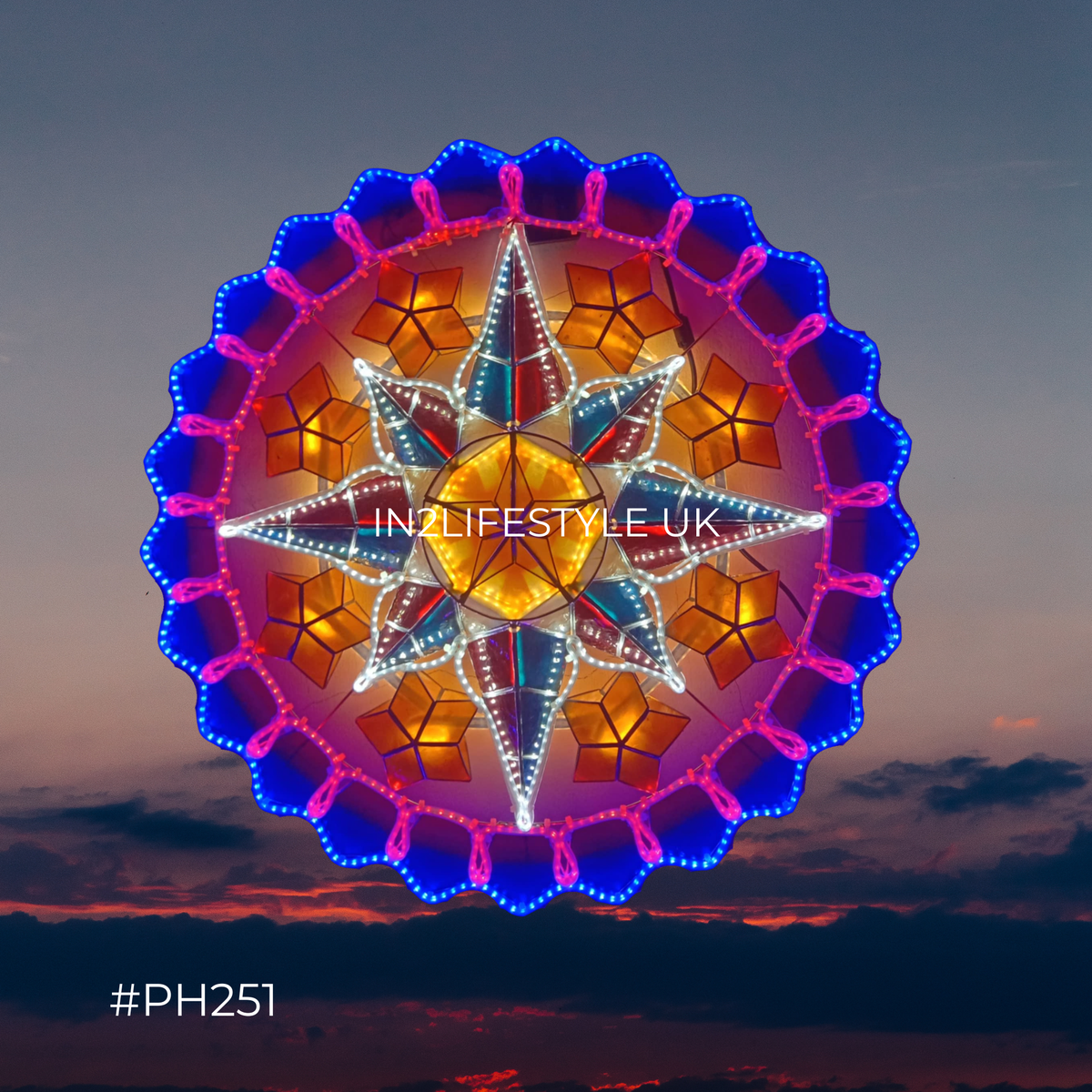 PH251 Philippine Pride Capiz Christmas Parol (UKCA / CE Certified)