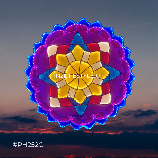 PH252C Starlight Capiz Christmas Parol (UKCA / CE Certified)