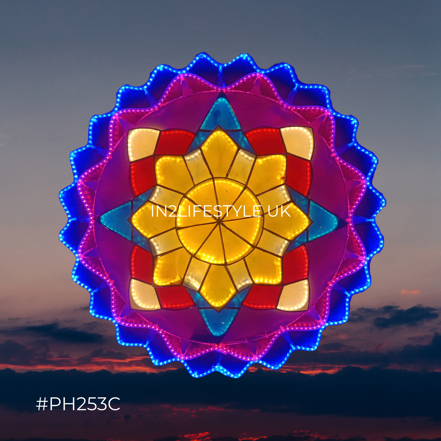 PH253C Starlight Capiz Christmas Parol (UKCA / CE Certified)