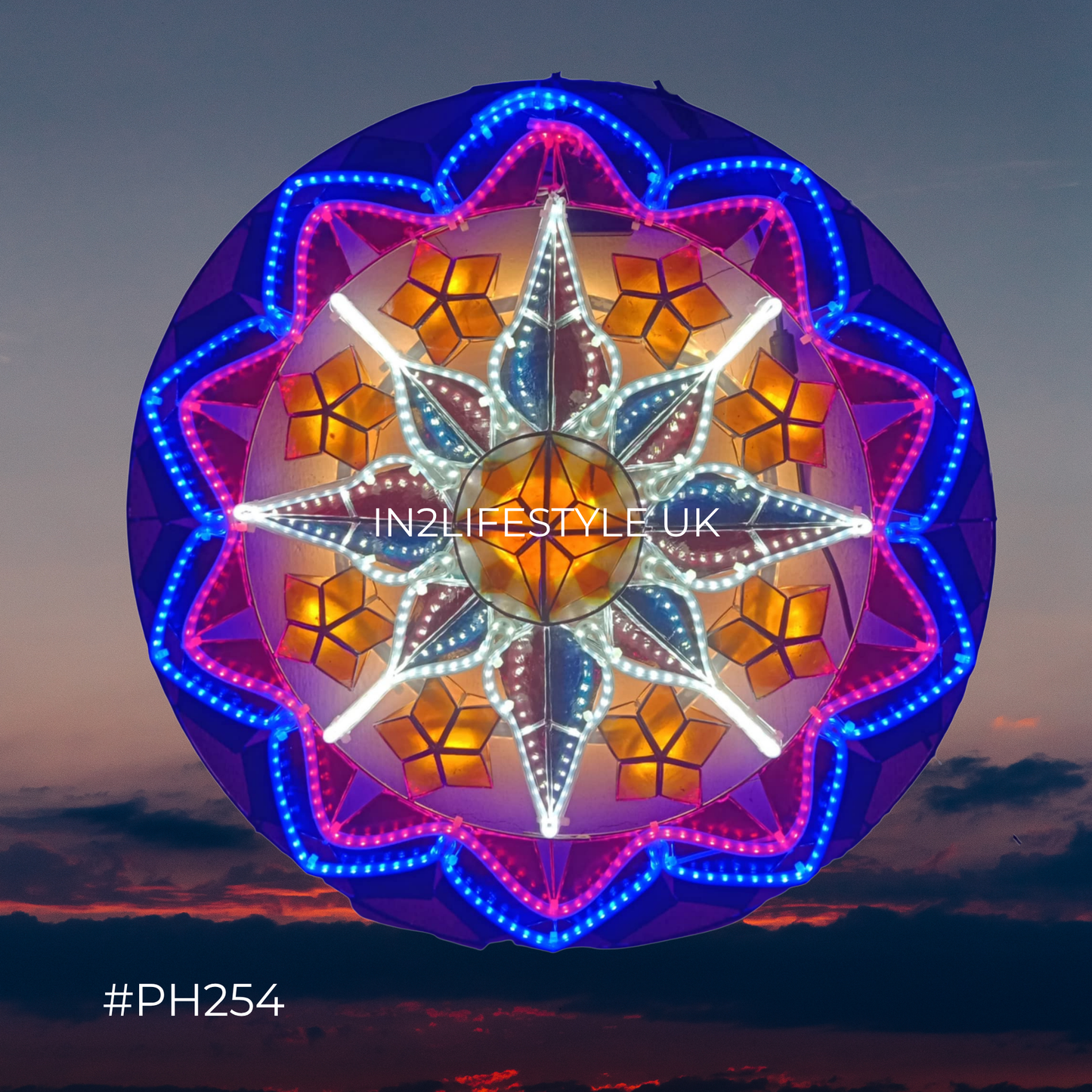 PH254 Philippine Pride Capiz Christmas Parol (UKCA / CE Certified)