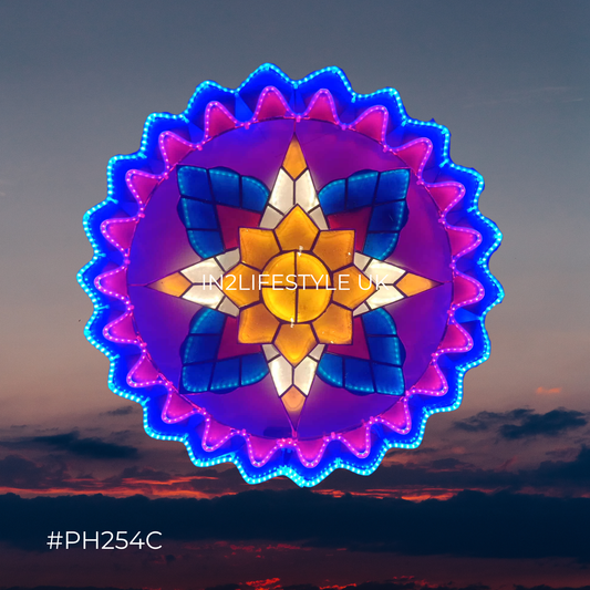PH254C Starlight Capiz Christmas Parol (UKCA / CE Certified)