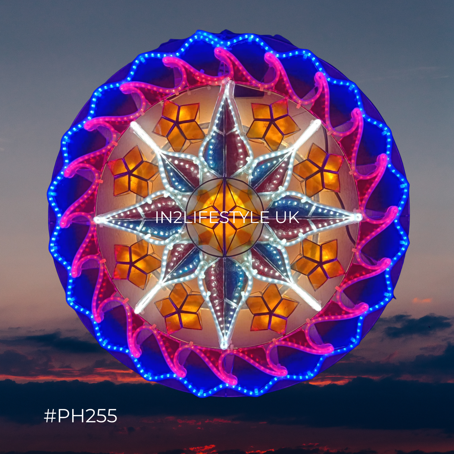 PH255 Philippine Pride Capiz Christmas Parol (UKCA / CE Certified)