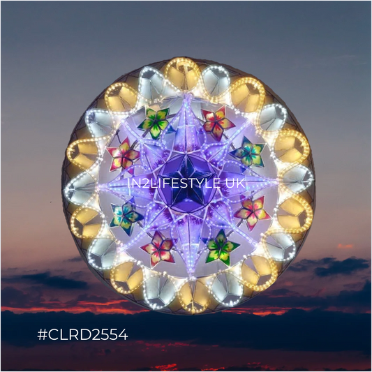 CLRD2554 Starlight Capiz Christmas Parol (UKCA / CE Certified)