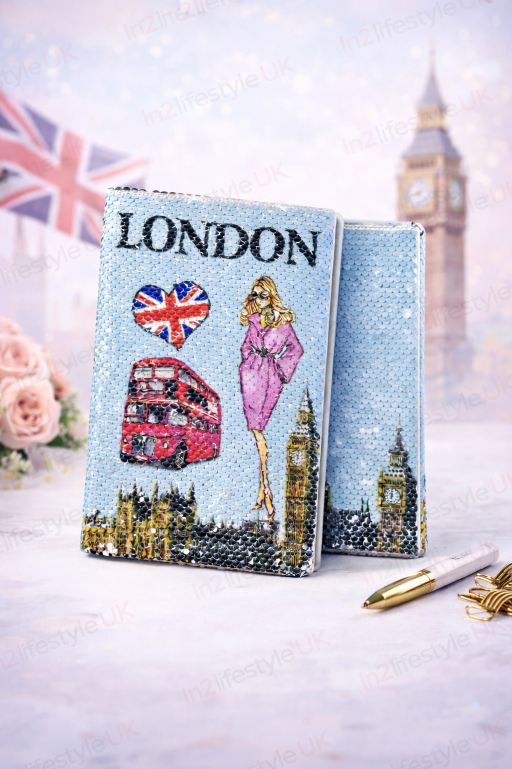 LNB02 London Souvenir Sequence Cover Binded Notebook