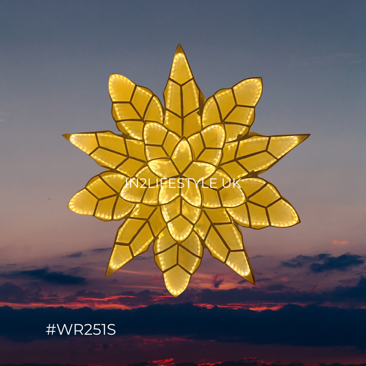 WR251S Limited Edition Special Winter Starlight Capiz Christmas Parol (UKCA / CE Certified)