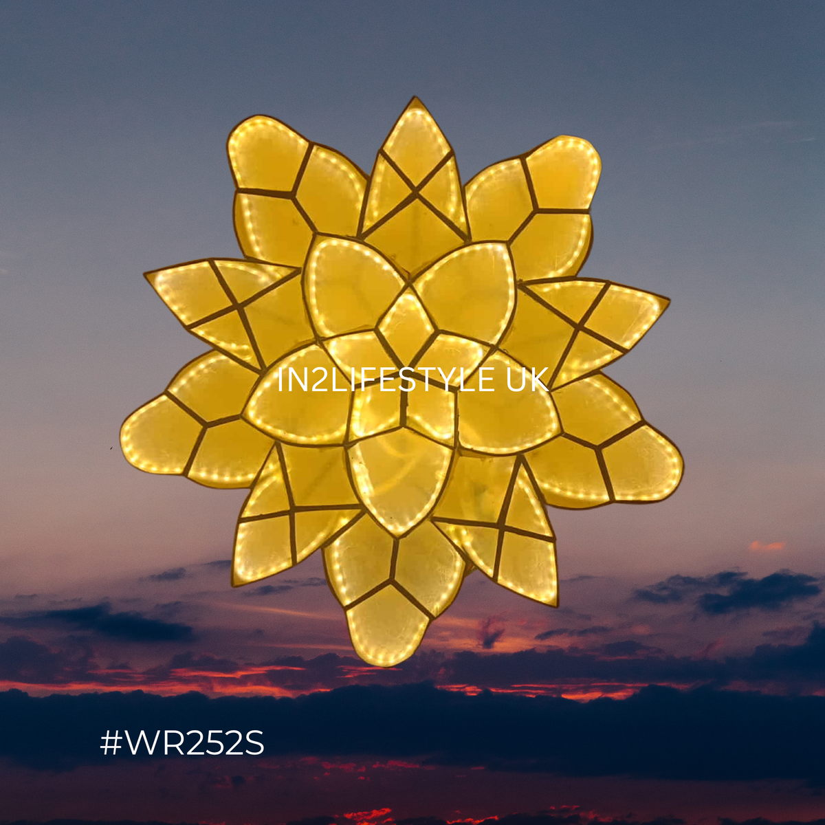 WR252S Limited Edition Special Winter Starlight Capiz Christmas Parol (UKCA / CE Certified)