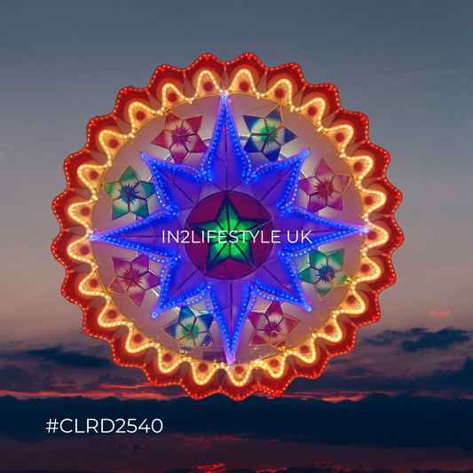 CLRD2540 Starlight Capiz Christmas Parol (UKCA / CE Certified)