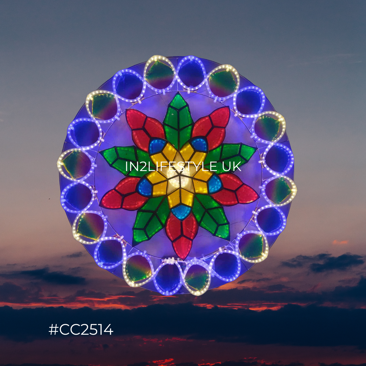 CC2514 Special Starlight Capiz Christmas Parol (UKCA / CE Certified)