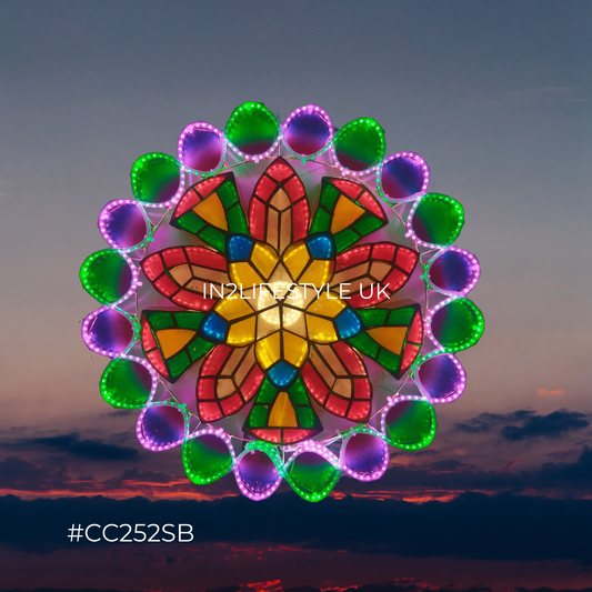 CC252SB LIMITED EDITION Special Poinsettia Capiz Christmas Parol (UKCA / CE Certified) (Copy)