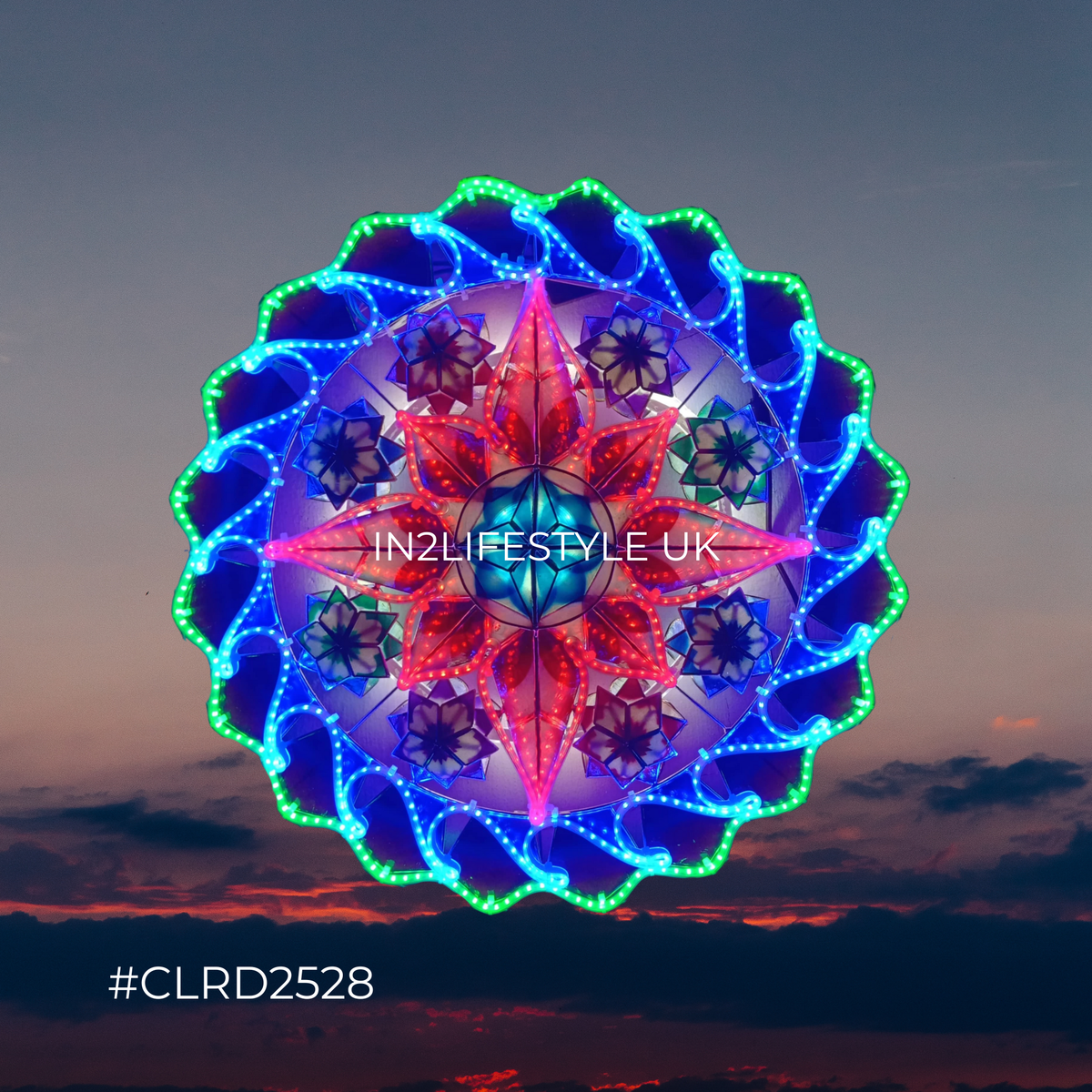 CLRD2528 Starlight Capiz Christmas Parol (UKCA / CE Certified)