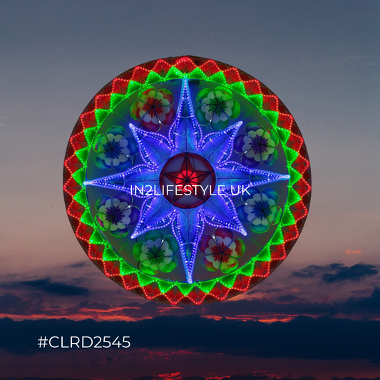 CLRD2545 Starlight Capiz Christmas Parol (UKCA / CE Certified)