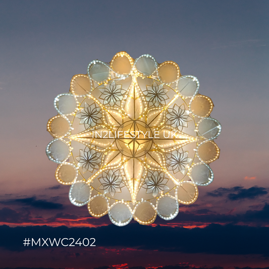 MXWC2402 Winter Starlight Capiz Christmas Parol (UKCA / CE Certified