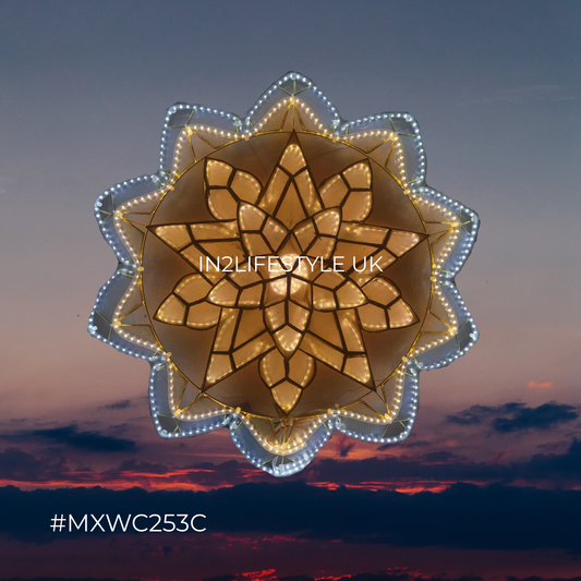 MXWC253C Special Winter Star Capiz Christmas Parol (UKCA / CE Certified)