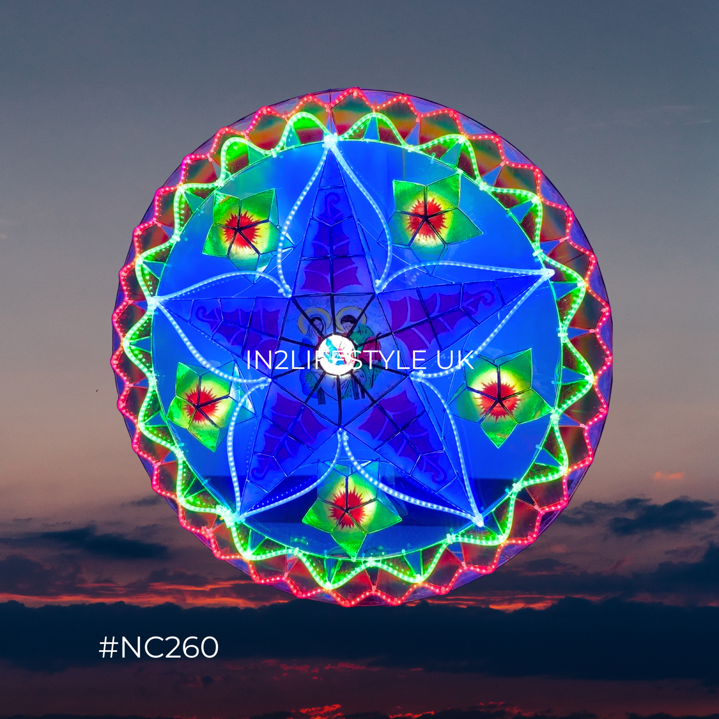 NC260 Nativity Starlight Capiz Christmas Parol (UKCA / CE Certified)