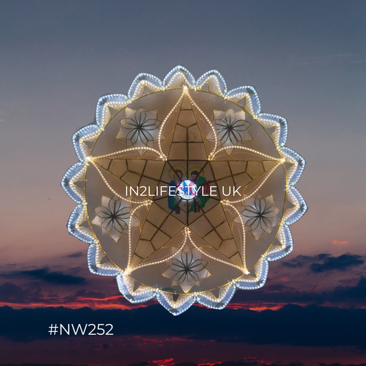 NW252 Nativity Starlight Capiz Christmas Parol (UKCA / CE Certified)