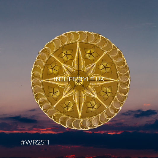 WR2511 Winter Star Capiz Christmas Parol (UKCA / CE Certified)