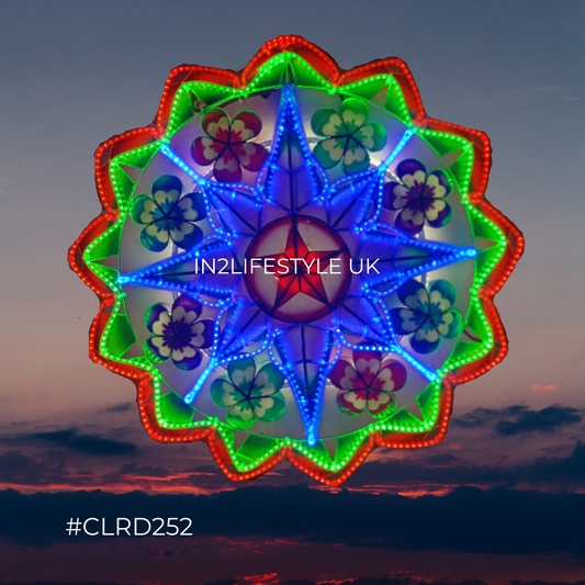 CLRD252 Starlight Capiz Christmas Parol (UKCA / CE Certified)