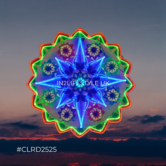 CLRD2525 Starlight Capiz Christmas Parol (UKCA / CE Certified)