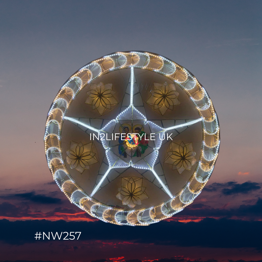 NW257 Nativity Starlight Capiz Christmas Parol (UKCA / CE Certified)